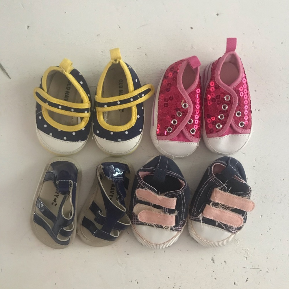 Four sets od Baby Shoes